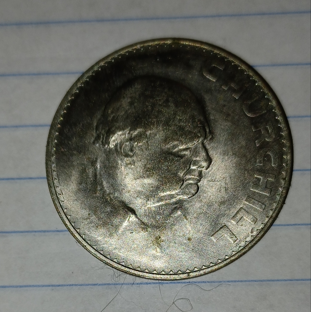 Silver Color Churchill Coin